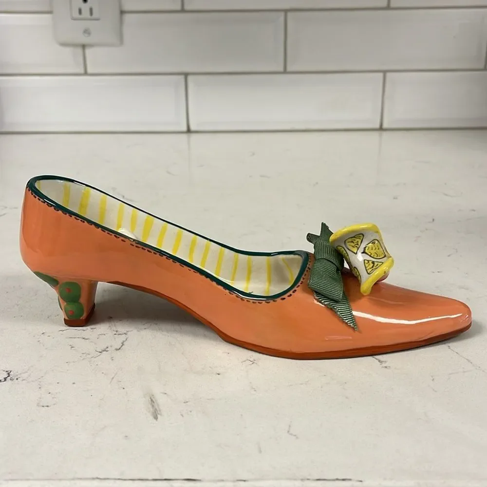Diane's Happy Toes Diane Artware Candle Holder 2004 Shrimp Scampi Shoe Figurine